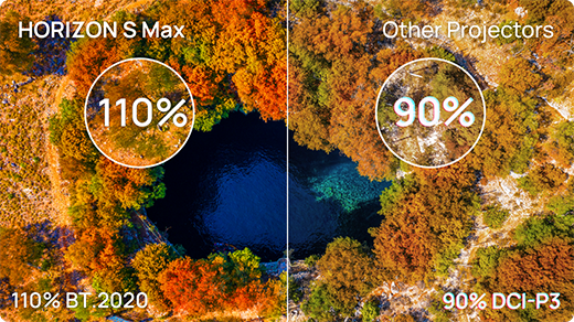110% BT.2020 Color Gamut Delivering IMAX-Enhanced Colors